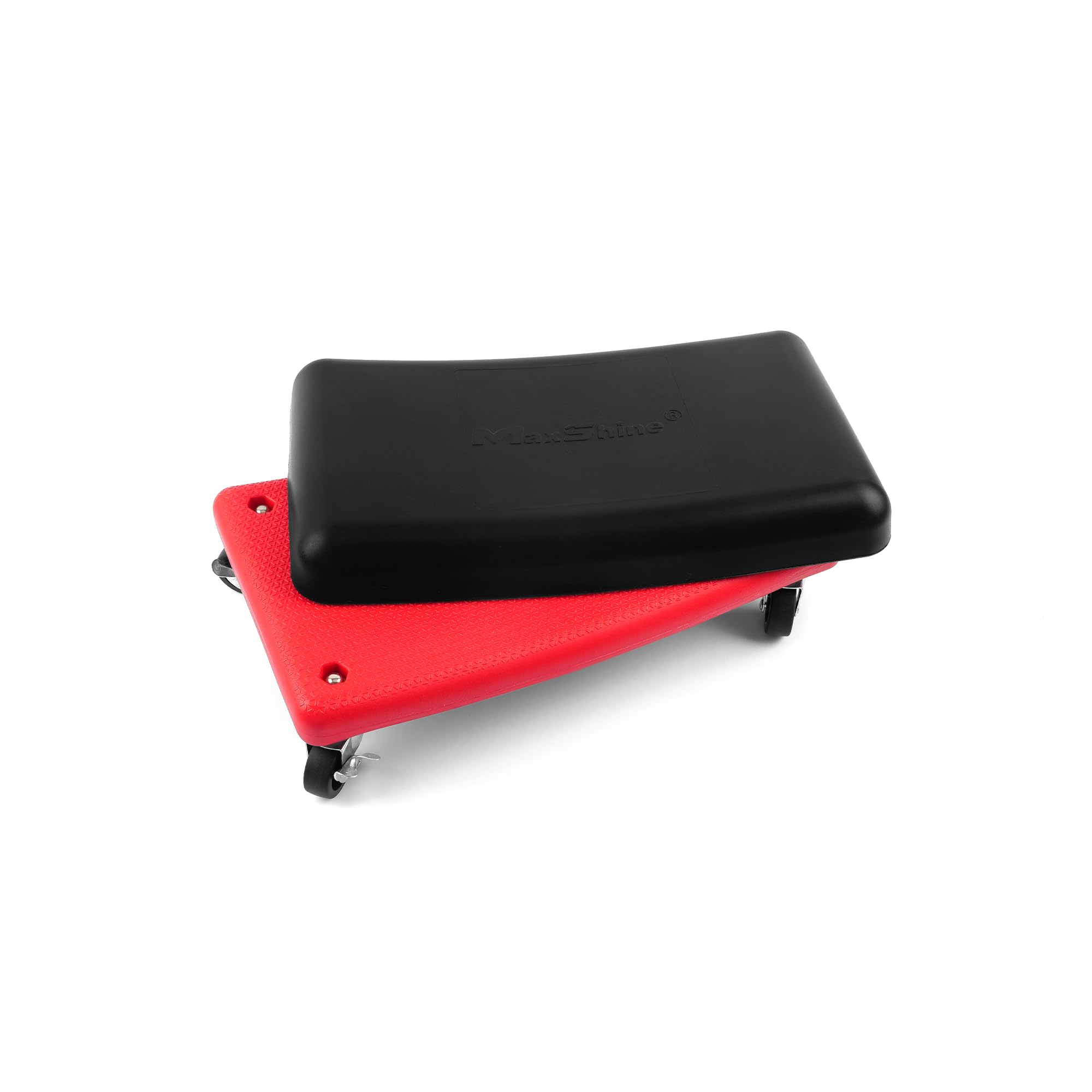 Maxshine Mini Creeper Detailing with Cushion | Mobile Rolling Utility Seat for Mechanics & Car Detailers | Comfortable Low Profile Seat for Car Cleaning, Polishing, Coating & Waxing