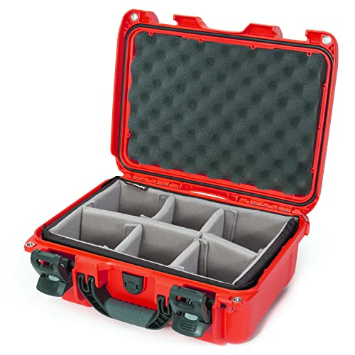 Waterproof Nanuk 915 Hard Case with Padded Dividers - Red