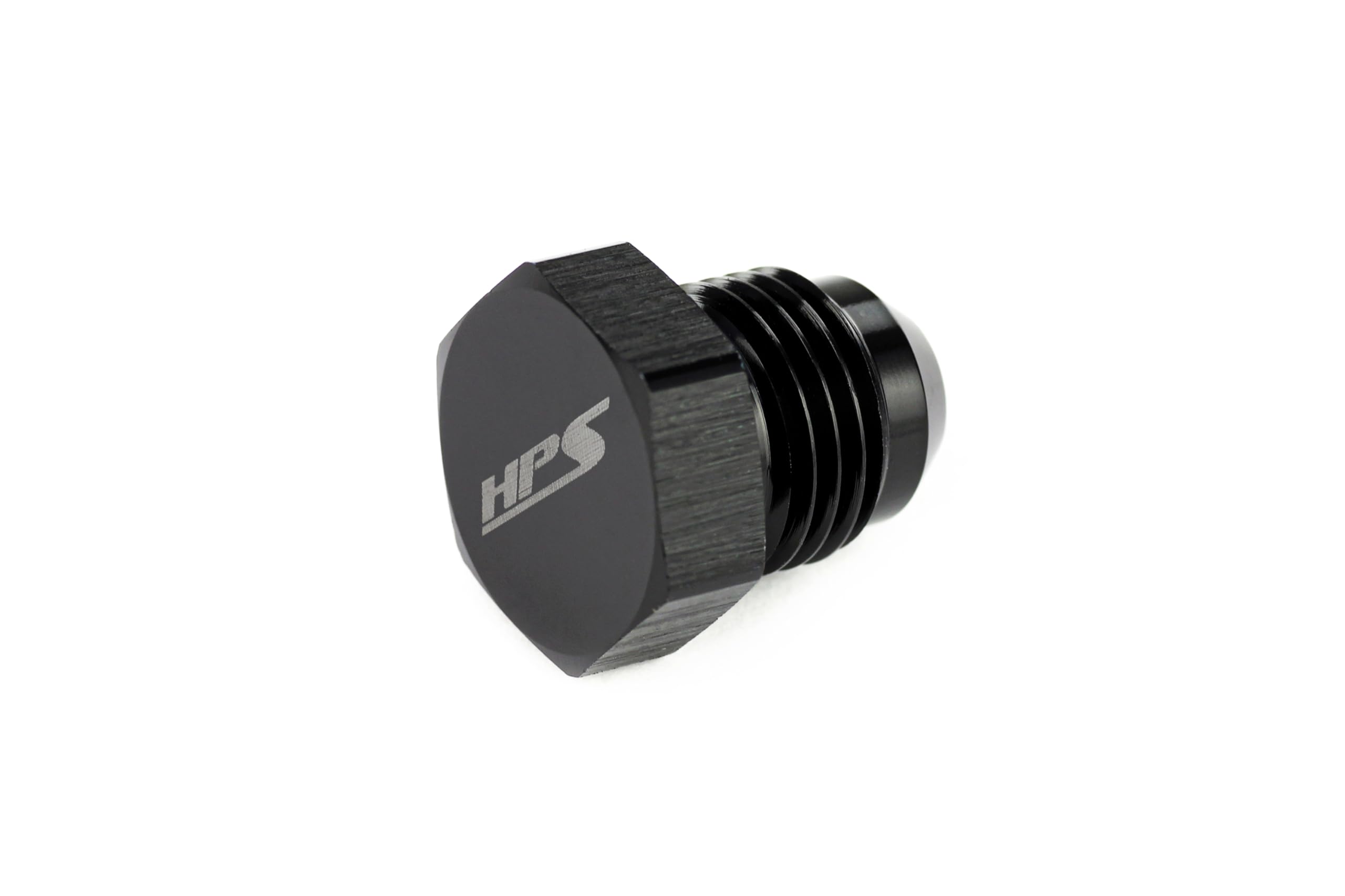 AN806-16 HPS AN Fitting Flare Thread Plug, Aluminum, Size: AN-16, Sealing Type: Male 37 Degree Flare, Black