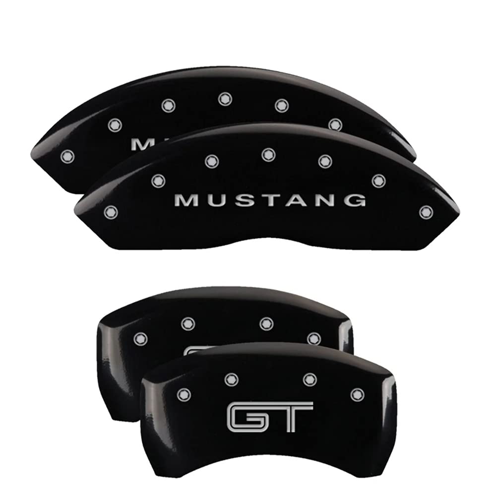 Brake Caliper Covers MGP - 2005-2009 Ford Mustang - Front and Rear Set - Black
