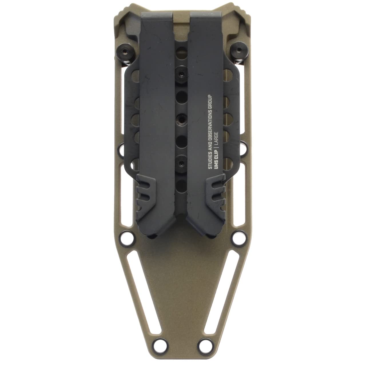 Recondo FX SOG Professional Fixed Blade Duty Knife | Straight Edge, Stainless Steel Blade, Overmolded Rubberized Grip, FDE