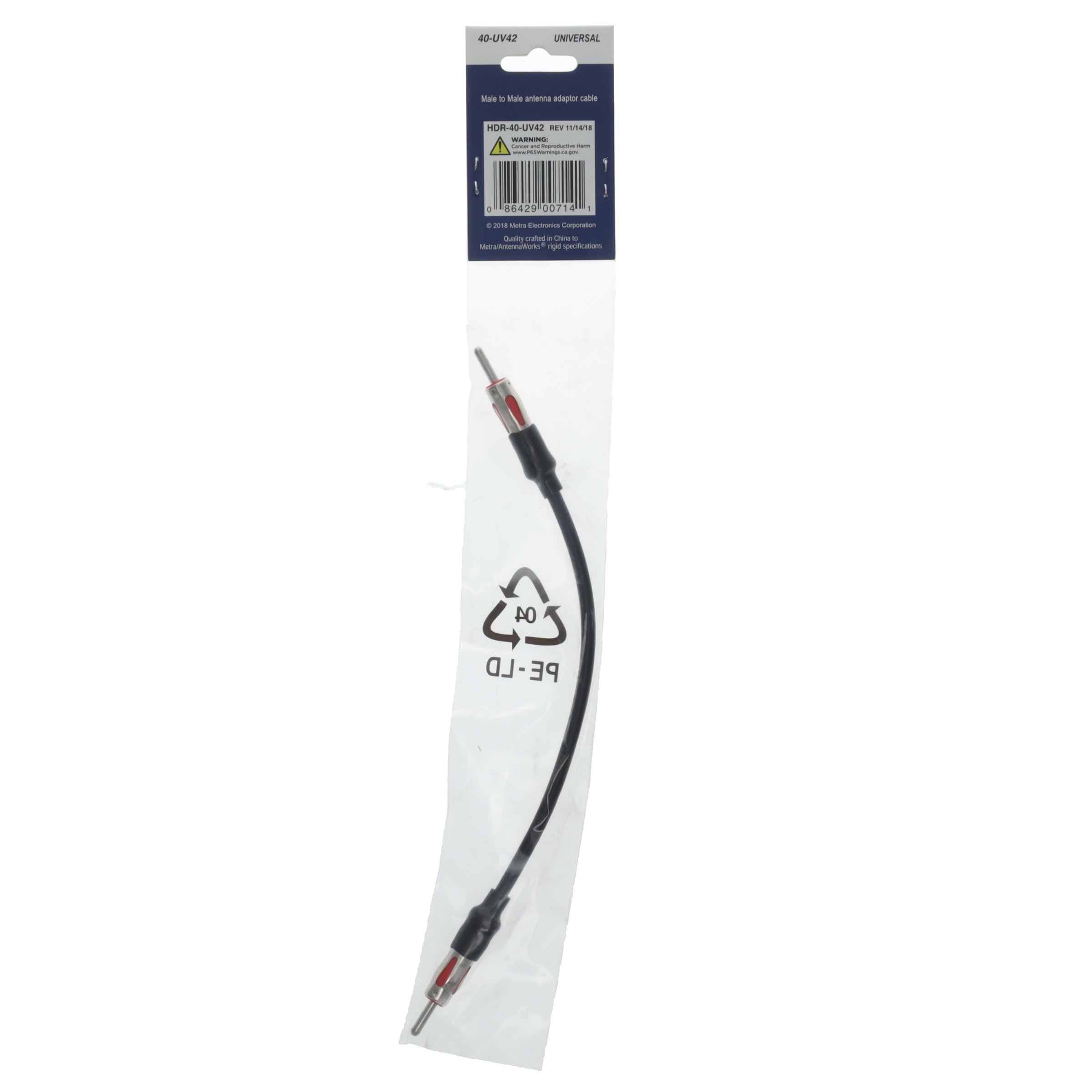 Metra Motorola 40-UV42 Male to Male Antenna Cable