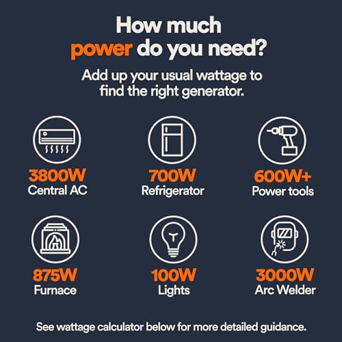 Portable Gas Generator Generac 22,500 Starting Watt - Electric Start - Home Backup or RV Ready - Heavy Duty Frame - Quiet, Long Runtime, Emergency Power - 49-State Compliant