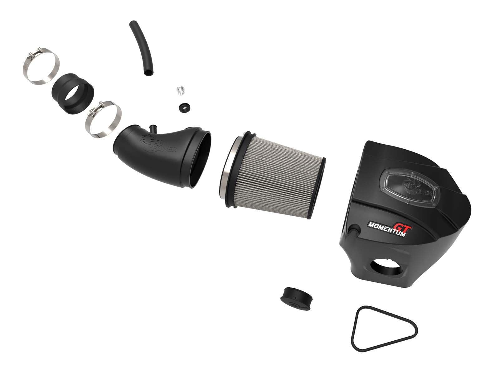 Momentum GT aFe POWER Cold Air Intake System w/Pro DRY S Filter, #51-72203, Black