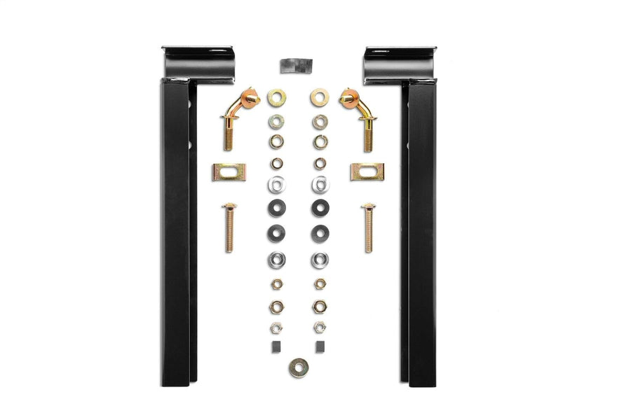BACKRACK RealTruck Hardware Kit for use w/ 21" Toolbox, Black, No Drill | 30221TB | Fits 2017-2025 Ford F-250/F-350 Aluminum Body