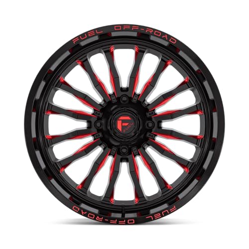 UTV Fuel D822 22X7 4X156 G-BLK MILL-RED 13MM - D8222270A544