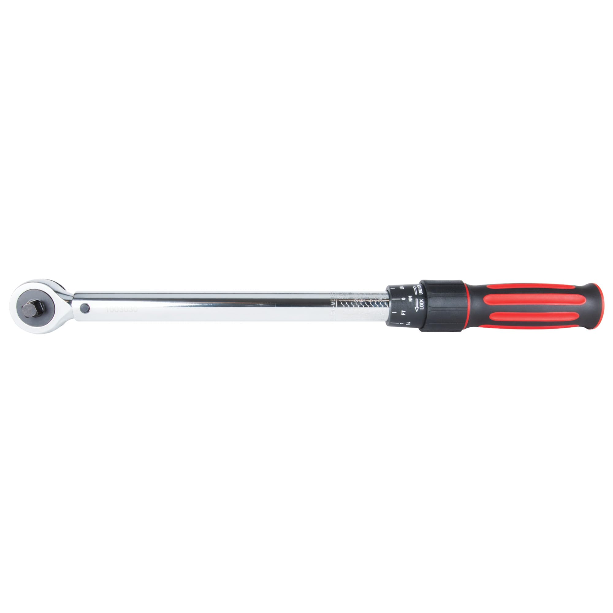 M198 Performance Tool 3/8-Inch Drive Click Torque Wrench With Patented Torque Adjusting Locking Collar (10 to 100 ft/lb)