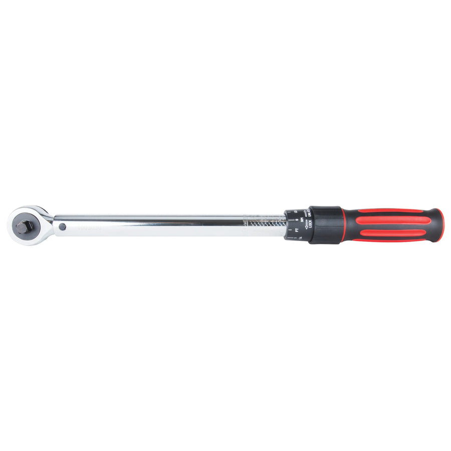 M198 Performance Tool 3/8-Inch Drive Click Torque Wrench With Patented Torque Adjusting Locking Collar (10 to 100 ft/lb)