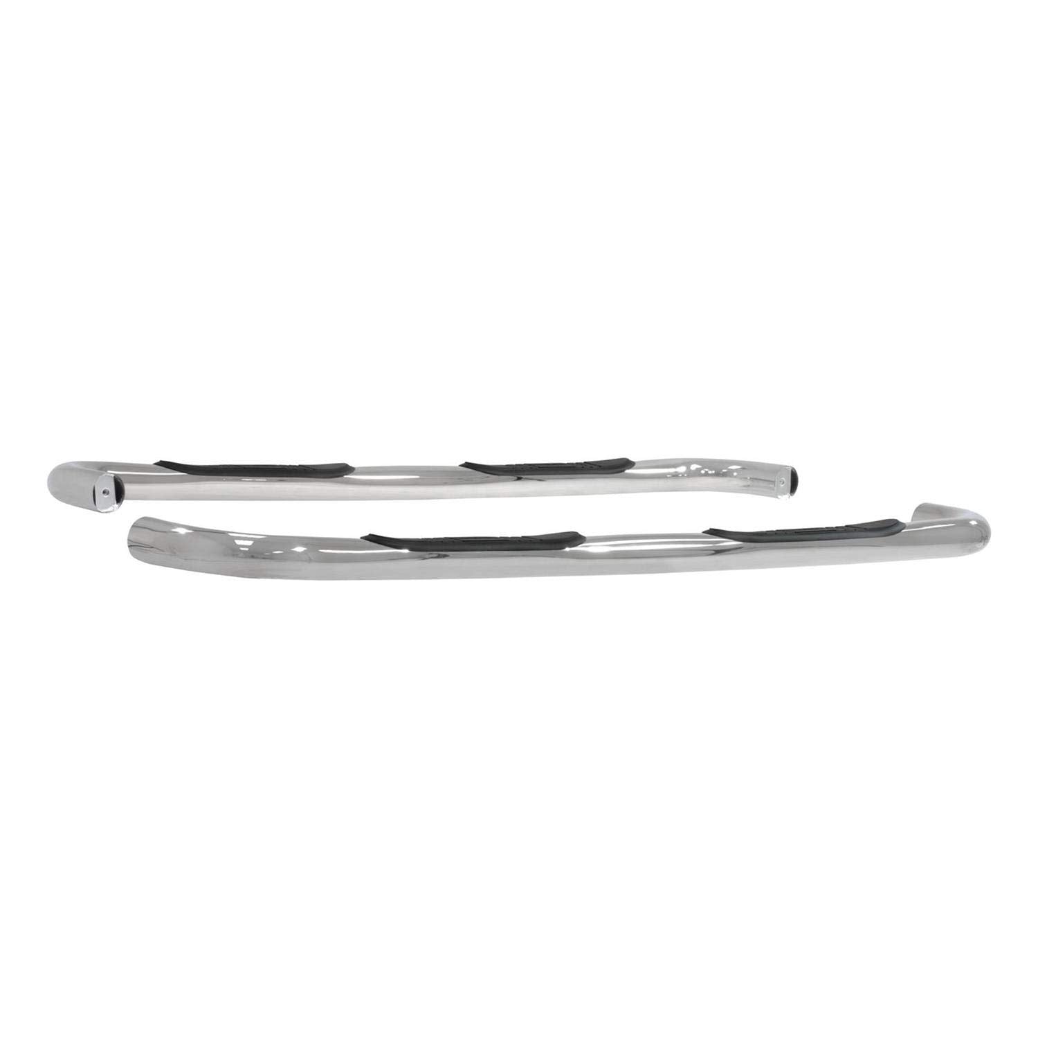 3-Inch Round ARIES Polished Stainless Steel Nerf Bars, No-Drill, Fits Select Chevrolet, GMC C, K