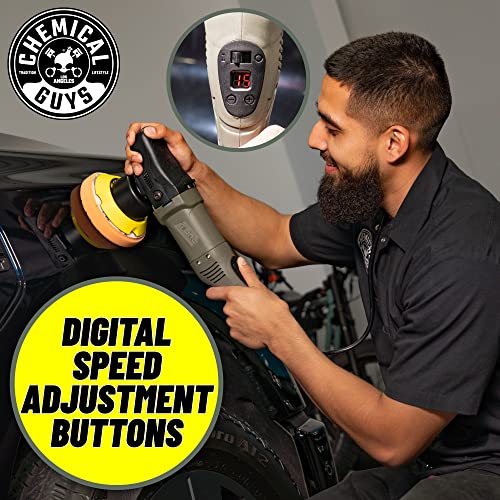 Chemical Guys TORQ 10FX BUF_501 Random Orbital Polisher, (Safe for Cars, Trucks, SUVs, & More) Digital Display, 700W, Orbit 8mm