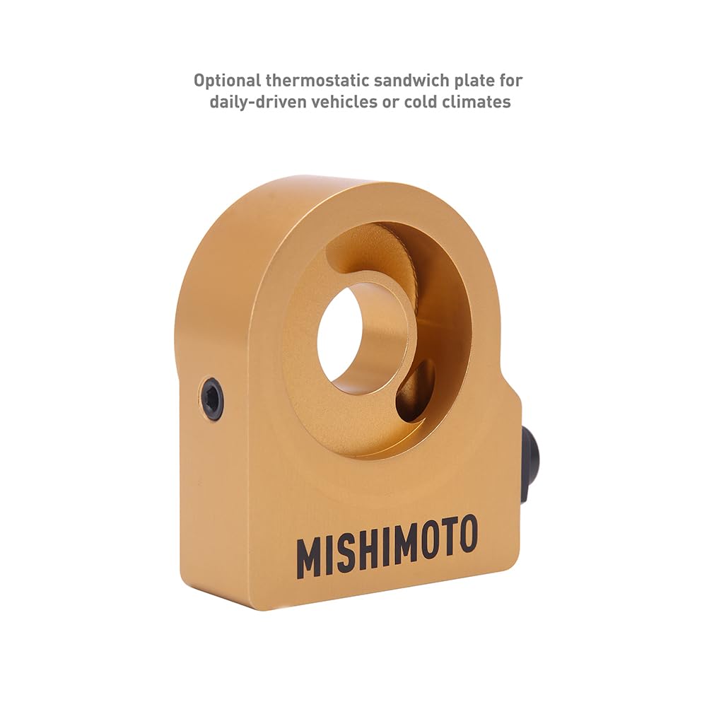 Mishimoto Oil Cooler, Silver Cooler Compatible with Subaru BRZ/Toyota GR86 2022+, Thermostatic