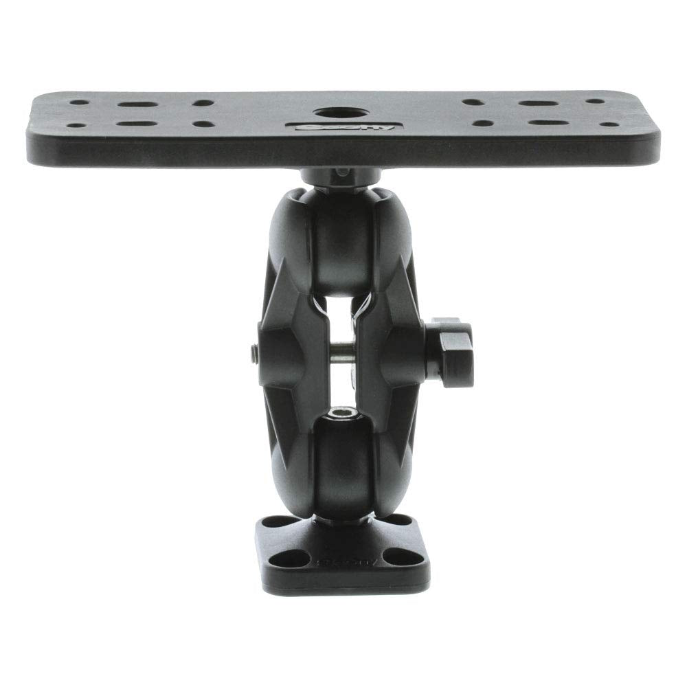 Ball-Mount Scotty 0163 Fish Finder and Universal Mounting Plate , Black , Large