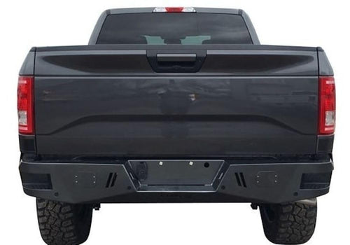 TrailFX Rear Bumper RLDB002TI Fits Ford F-150 2006-2014 One Piece Titanium Black Powder Coated Steel Direct Fit No Drill OE Sensor Compatible