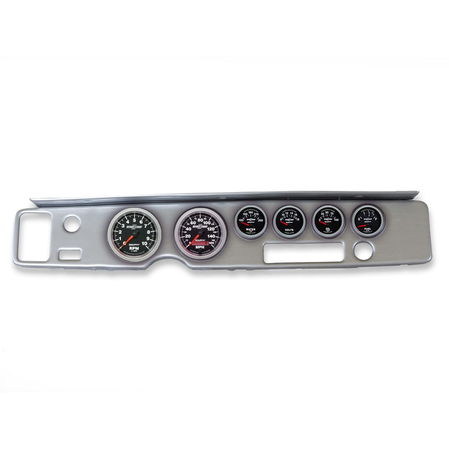 AutoMeter Dash Kit Direct Fit, Firebird 70-81, Tach/Mph/Fuel/Oilp/Wtmp/Volt, Sport-Comp Ii (2138-12)