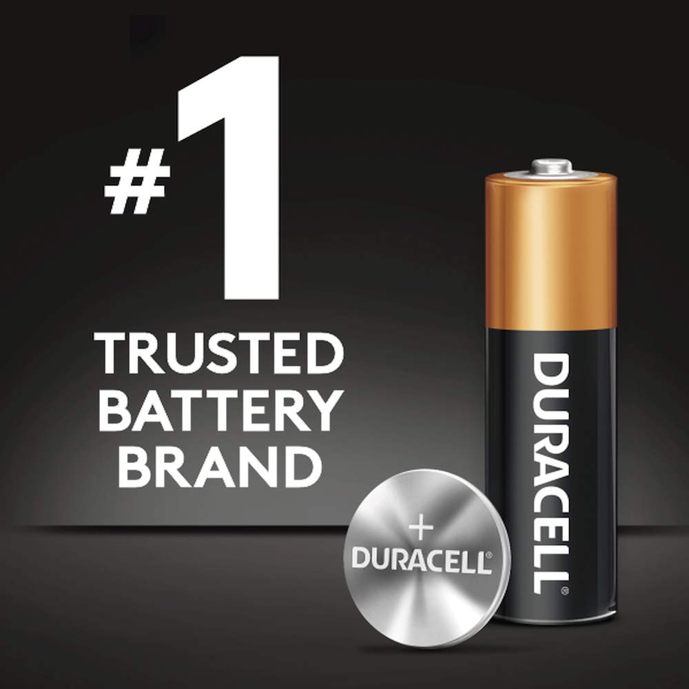 CopperTop Duracell D Alkaline Batteries with recloseable package - long lasting, all-purpose D battery for household and business - 4 count