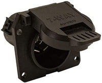 7-Way Buyers Products Black Plastic Flat Pin Receptacle TC1770P