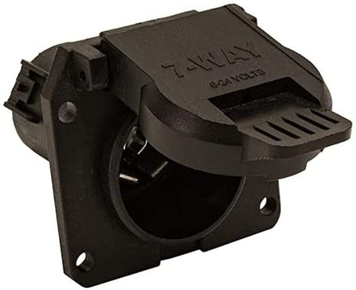 7-Way Buyers Products Black Plastic Flat Pin Receptacle TC1770P