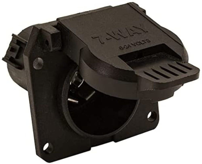 7-Way Buyers Products Black Plastic Flat Pin Receptacle TC1770P