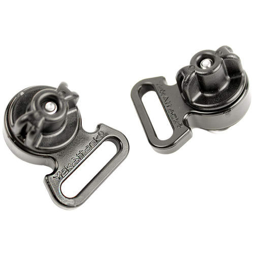 Horizontal Tie-Downs YakAttack - 2 Pack | Kayak Track Mount Anchors for Crates, Bags & Bungee | Compatible with MightyMount, GearTrac & Most Factory Tracks | Made in USA