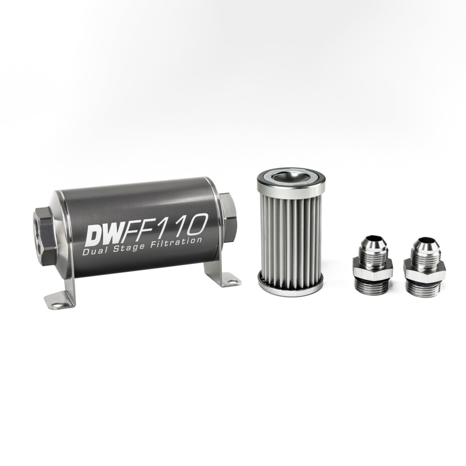 in-line DeatschWerks Fuel Filter and housing kit (8-03-110-005K-8)