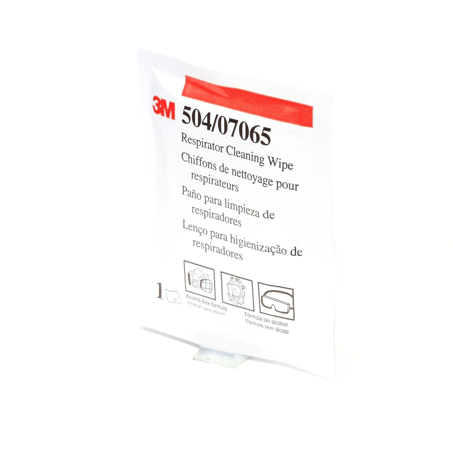 504 3M Alcohol-Free Respirator Cleaning Wipes 50051131070658 (Pack of 100)