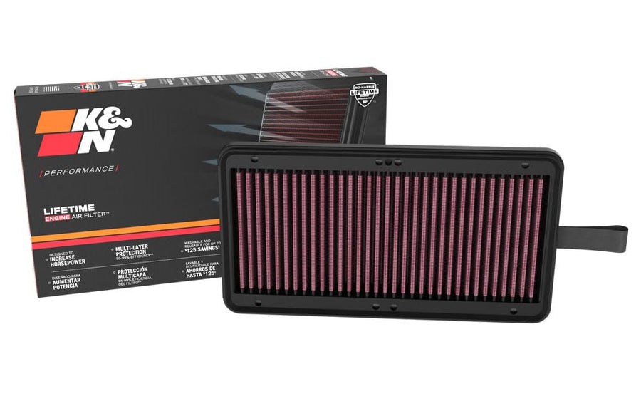 K&N Engine Air Filter: Premium, High Performance, Washable, Replacement Filter: Compatible with 2022-2023 Genesis GV70, 33-5130