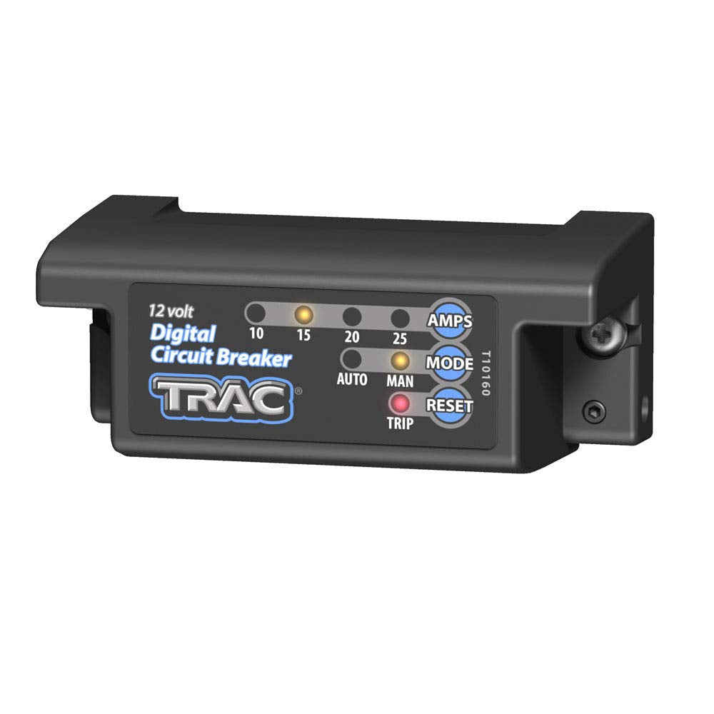Trac Outdoors 10-25 Amp Digital Circuit Breaker - Innovative Design Eliminates the Inaccuracy of Thermal Breakers - Waterproof (69410)
