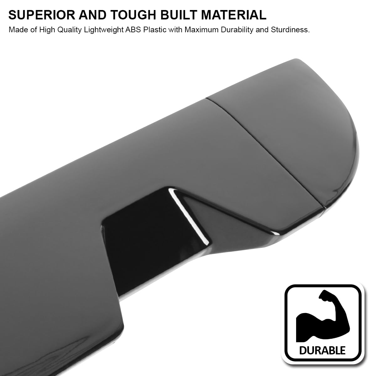 Glossy Black ABS Cab Roof Spoiler Spec-D Tuning for 2011-2016 Ford F250, F350, and F450 Models