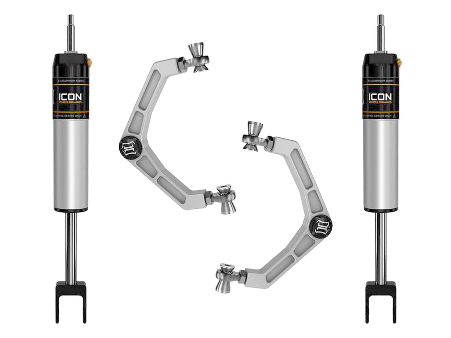 ICON 2.5 VS Shock System, 0-2" Lift Tubular UCA, Compatible with 2020-Up GM 2500/3500 HD, 78732