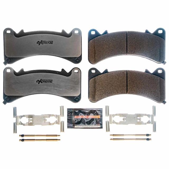 Power Stop Z36-1910, Front Z36 Truck & Tow Carbon Fiber Ceramic Brake Pads with Hardware For Cadillac Escalade, Cadillac Escalade ESV, Silverado, Suburban, Tahoe, Sierra, Yukon, Yuko [Model Specific]