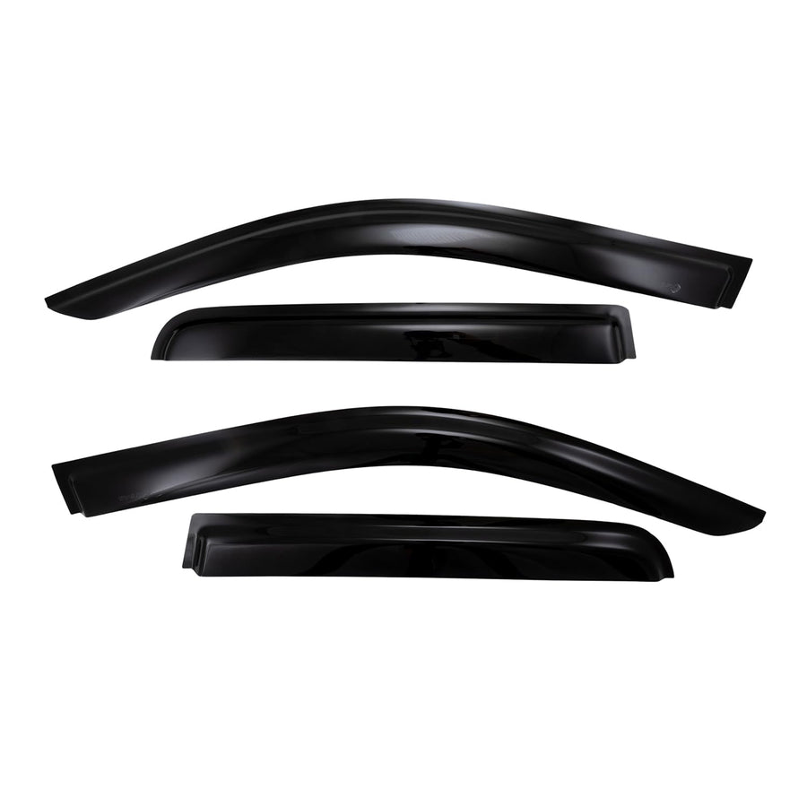 4-PC TrailFX 4182H Low Profile Tape-On Smoke Window Vents Acrylic Rainguards Fits 2022-2026 Ford Maverick Outside Channel Mount Set of 4