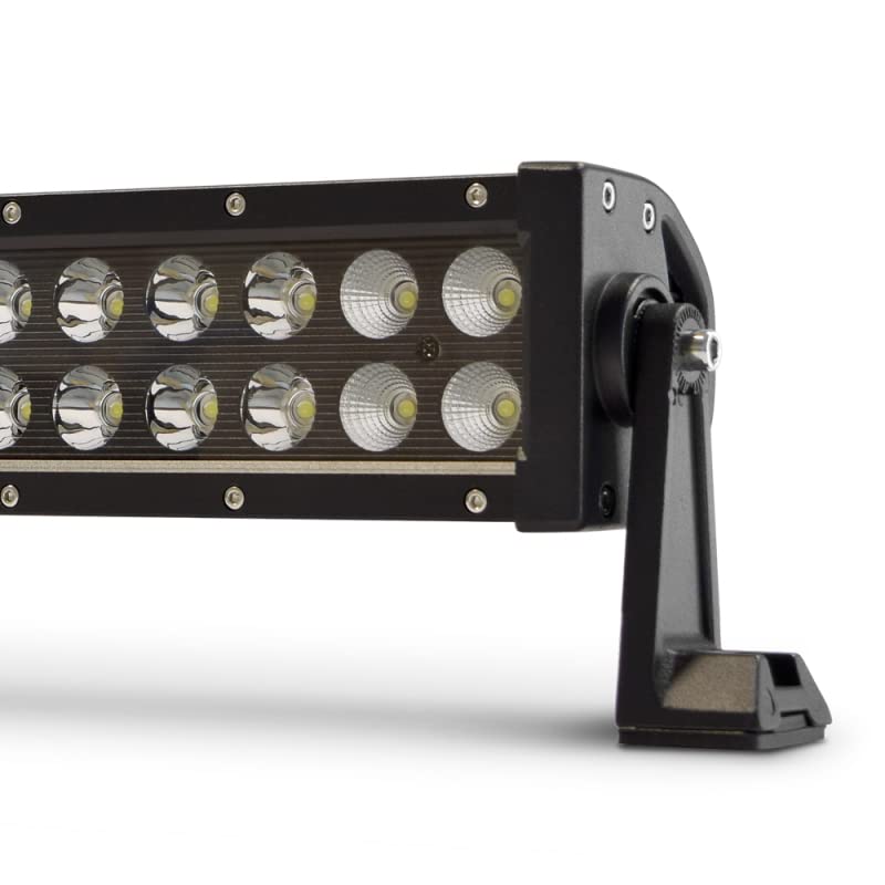 LED Light Bar DV8 Offroad | 20" Dual Row | 10,100 Lumen from Cree LED's | Aluminum Housing w/Heat Fins | IP68 Rated Polycarbonate Lens | Flood/Spot Pattern | BRS Pro Series Dual Row BR20E120W3W