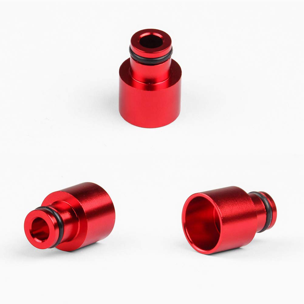 Fuel Adapters 4pcs Durable Top Supply System Accessories Extenders Anti-rust Auto Tool Spacers Sealing Anti-orrosion Aluminum Alloy For B16 B18 6Z 6Y(Red)