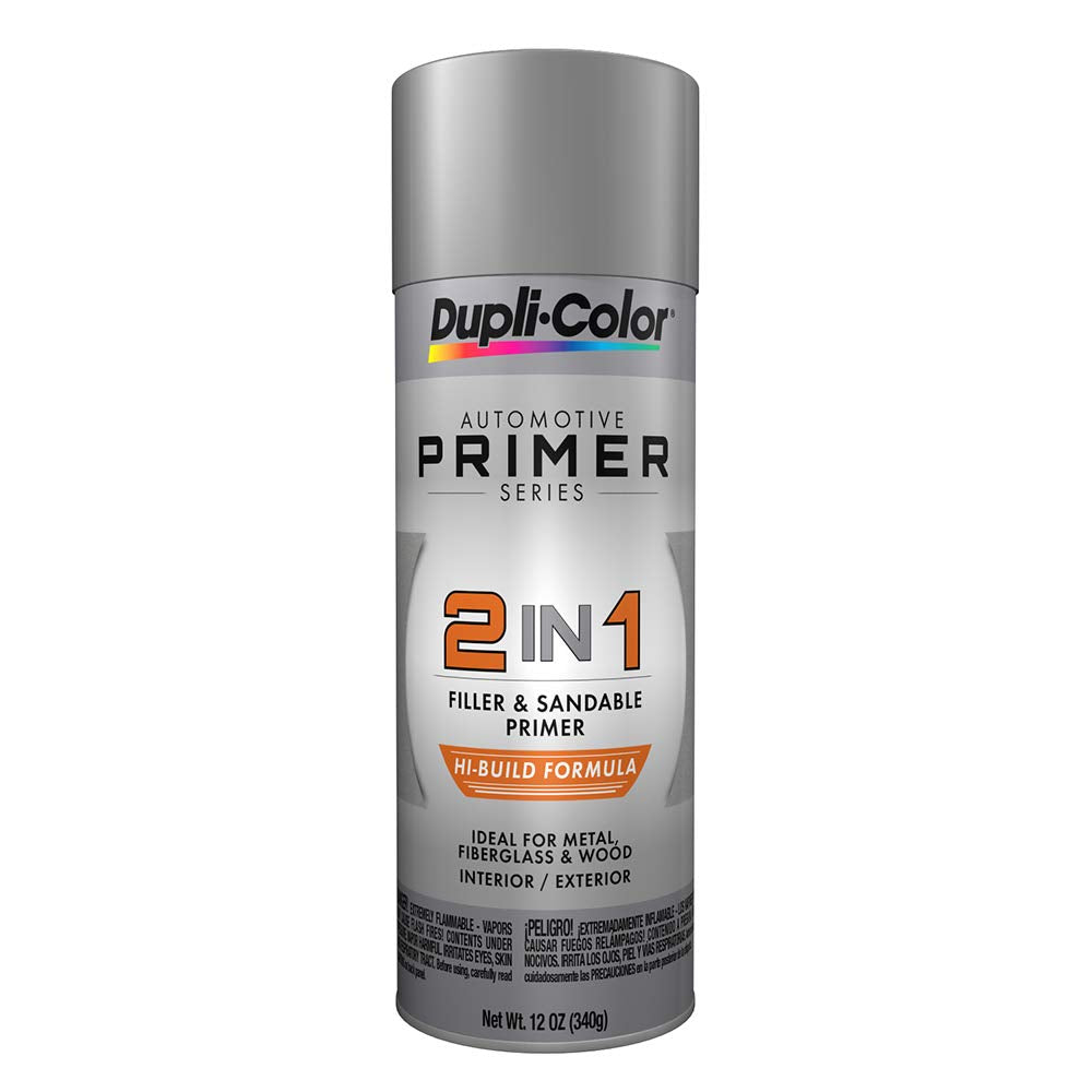 2-in-1 Dupli-Color DAP1700 Hi-Build Filler & Sandable Primer Spray Paint - 12 oz. Aerosol Can