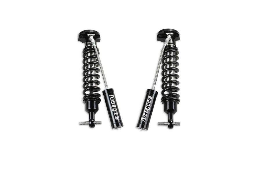 Front Coilover Shock Absorbers Fabtech FTS21257 Fits Chevrolet Silverado 1500, Black