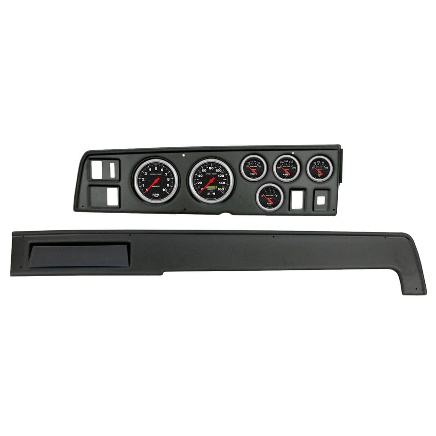 AutoMeter Dash Kit Direct Fit, (3 3/8" X2, 2 1/16" X4), Dodge Charger 68-70, Sport-Comp (2907-11)