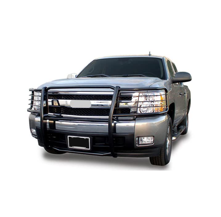 Bumper Guard Black Horse Grille brush Modular Black Compatible with 2014-2018 Chevrolet Silverado 1500-17GT27MA