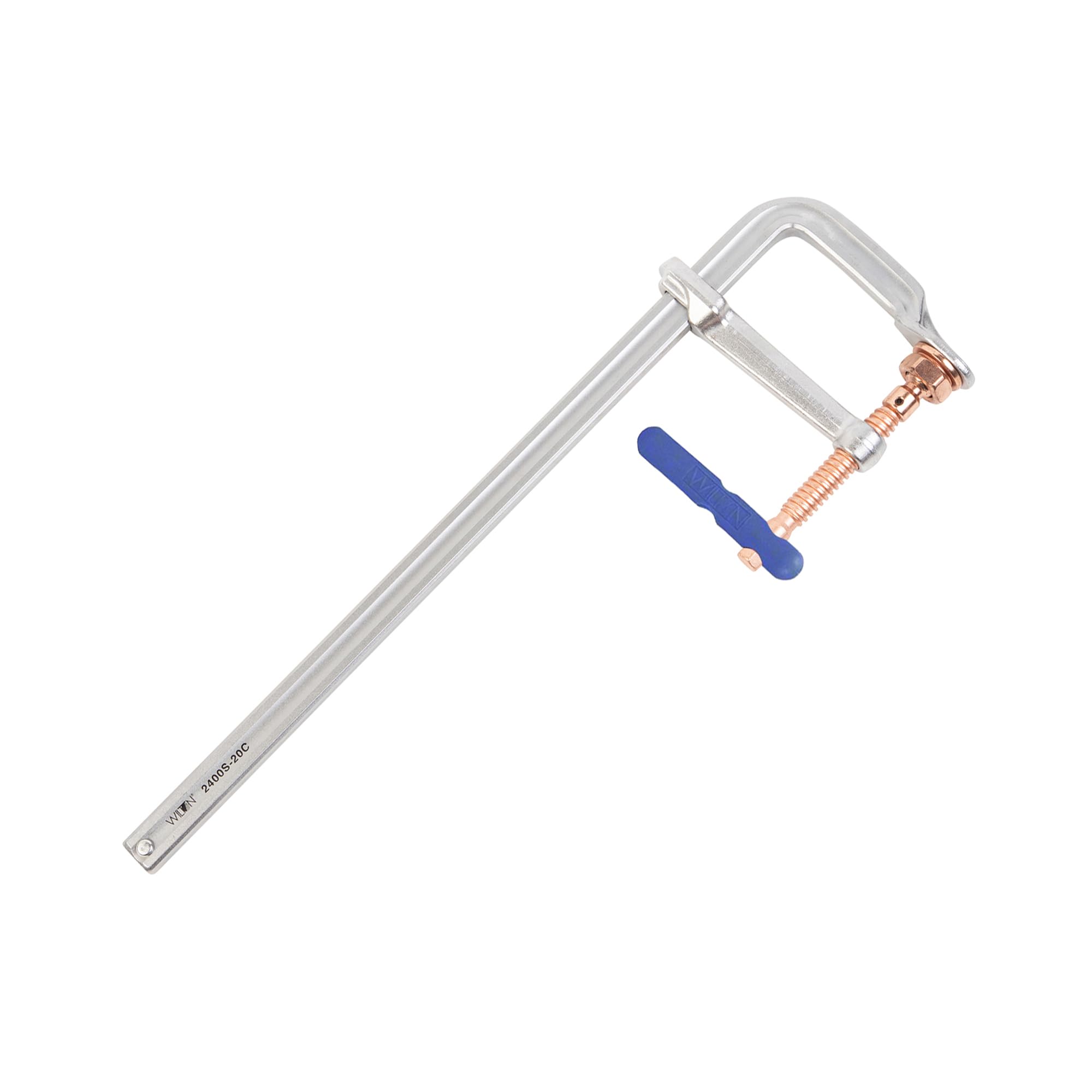 Wilton Regular Spark-Duty F-Clamp, 20" Opening, 5-1/2" Throat, 2660 Lbs. Clamping Force (Model 2400S-20C)