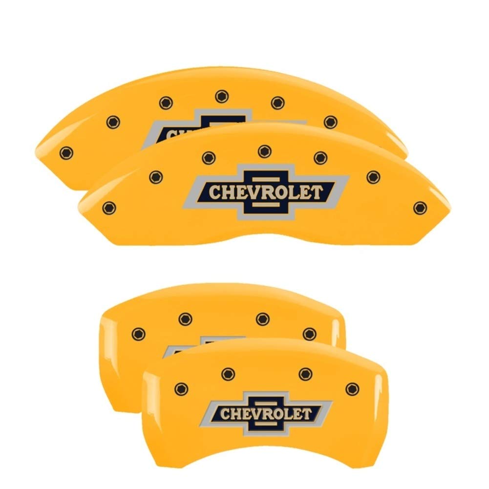 Caliper Covers MGP 14247SBANYL Yellow Cover, Set of 4