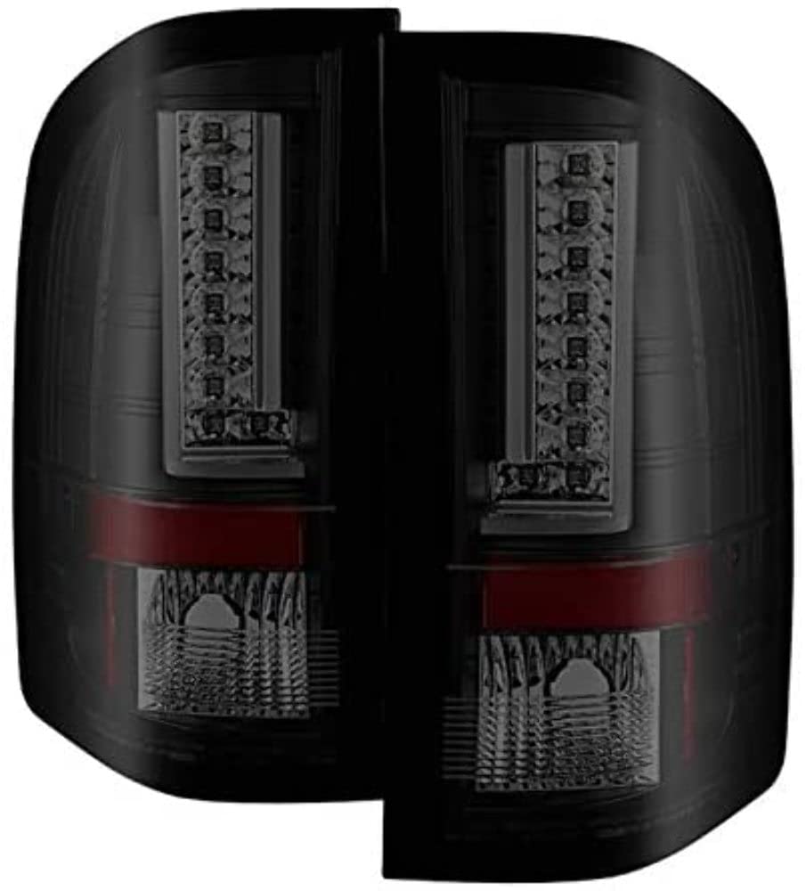 Chevy Silverado Spyder 5082626 07-13 (Does Not Fit 2010 Model With Dual Reverse Socket 921 Bulb) Version 2 LED Tail Lights - Black