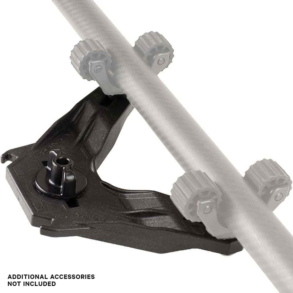 YakAttack Track Mount DoubleHeader | Dual Accessory Mount for Kayak Gear | LockNLoad Compatible | Offset Paddle Holder & Rod Holder Base | Made in USA