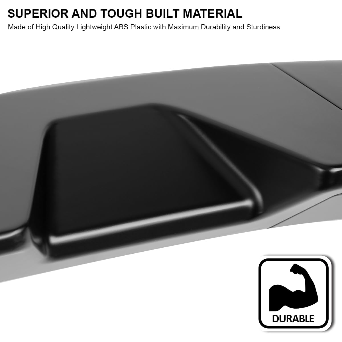 Matte Black ABS Cab Roof Spoiler Spec-D Tuning for 2009-2014 Ford F150 Models