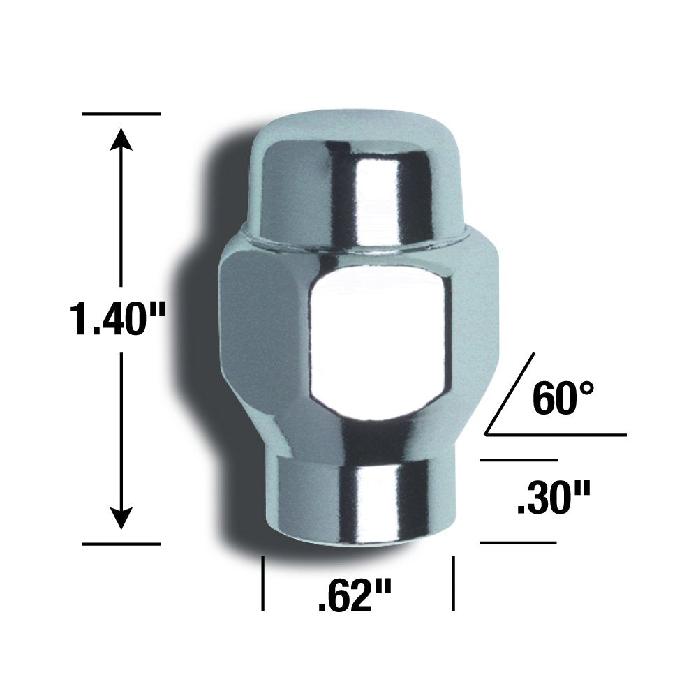 E-T Gorilla Automotive 68187B Conical Seat Lug Nuts (1/2" Thread Size)