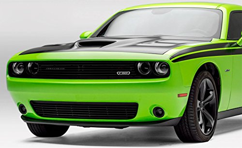 2015-2022 Challenger T-Rex Grilles Laser Billet Grille, Black, 1 Pc, Overlay - PN #6214181
