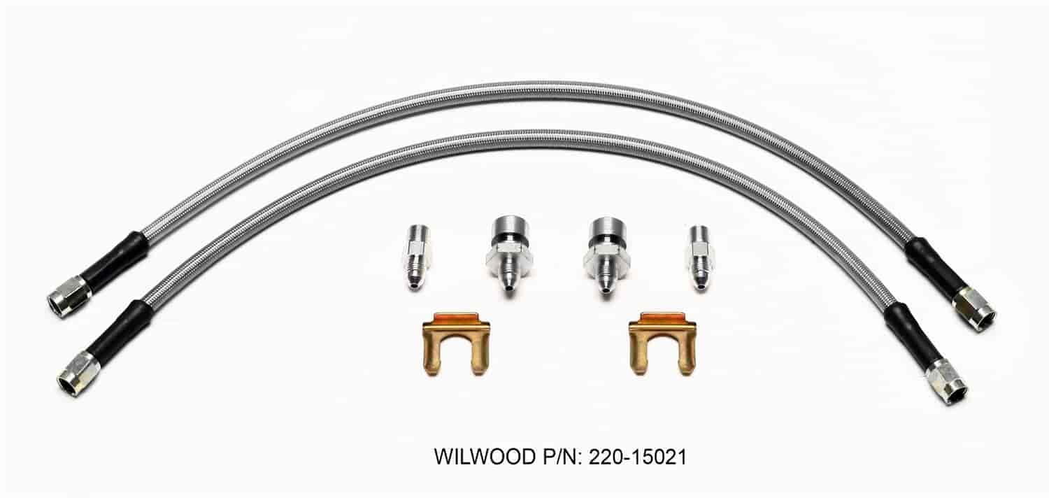 18 inch Flexline Kit, -3, 3/8-24 IF,1/8 NPT Straight