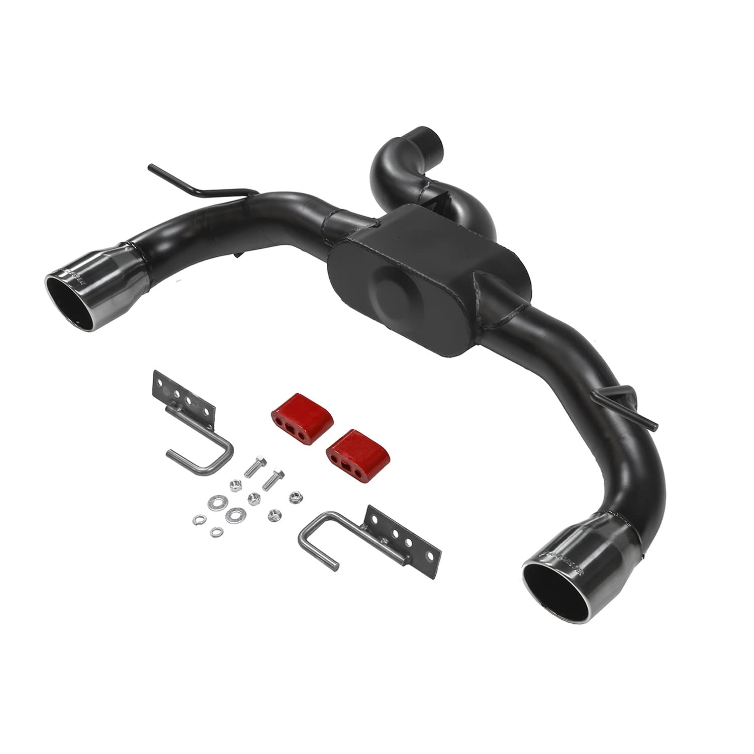 Outlaw Flowmaster 818120 Axle-Back Exhaust Kit 3 Inch 409 Stainless Steel Dual Exit 4 Inch Black Chrome Tips Compatible with 2021-2024 Ford Bronco 2.3L 2.7L 2 & 4-wheel drive 2 & 4 Door