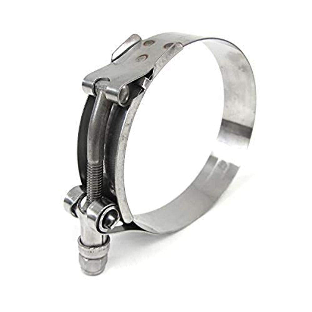 316 Marine Stainless Steel HPS Performance T-Bolt Hose Clamp Size # 52, fit 2.25" ID Hose, Range: 2.5" - 2.8" (316-SSTC-63-71)