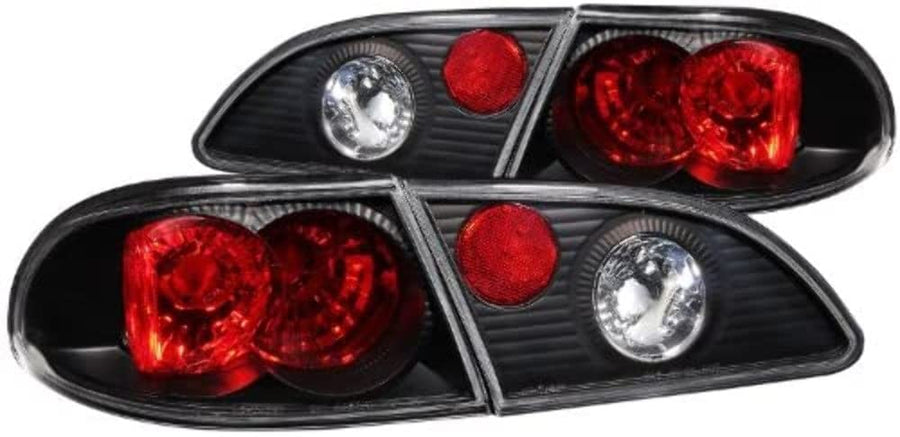Black Euro Tail Light Set-Clear Lens ANZO USA 221115