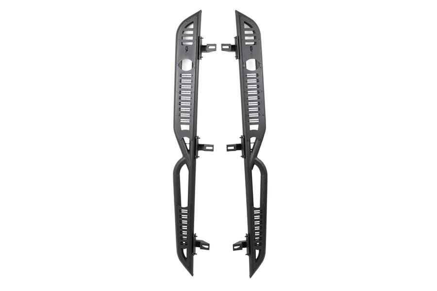 OE Plus DV8 Offroad 4-Door Side Steps for The 2018-2025 Jeep Wrangler JL | Anti-Slip Step Plates Provide Excellent Grip | Protects Against Light Debris | Mounts to Body/Pinch Weld