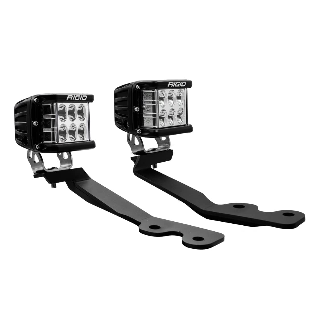 Rigid 46808 LED Light Mount Kit A-Pillar, FITS 2022+ Tundra Includes D-SS (Side Shooters) Drive Optics with Amber and Black Covers